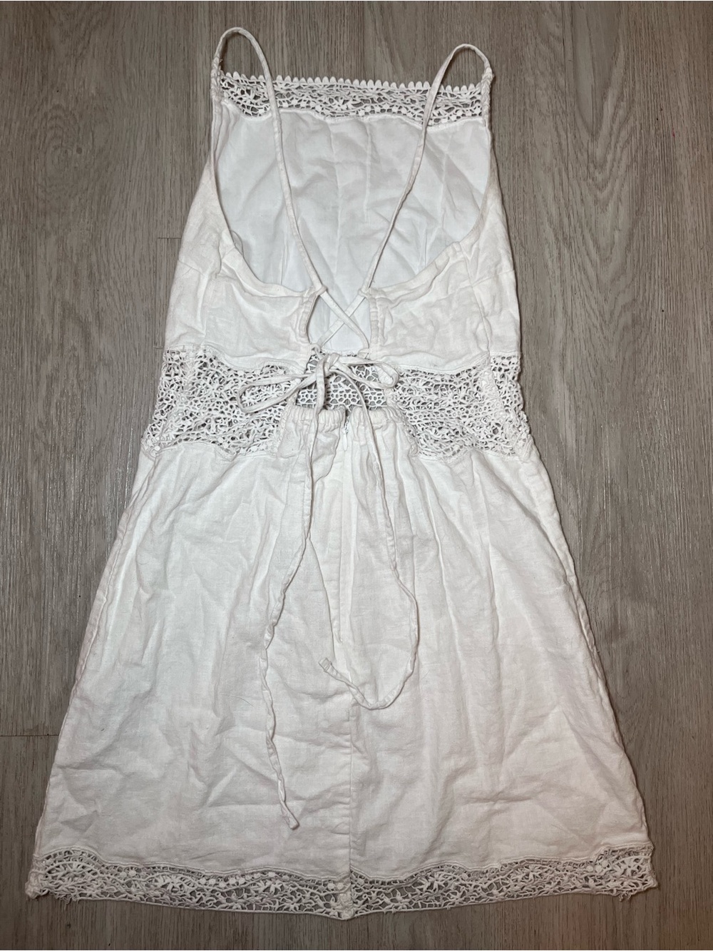 Abercrombie & Fitch white crocheted lace midi dress Size S - Picture 9 of 11